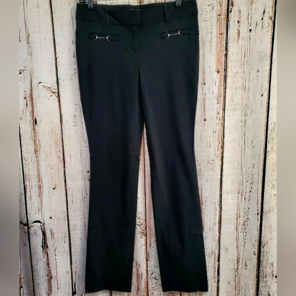 Express Design Studio Women's Size 6 Slim Leg Black Dress Pants‎ Slacks EUC